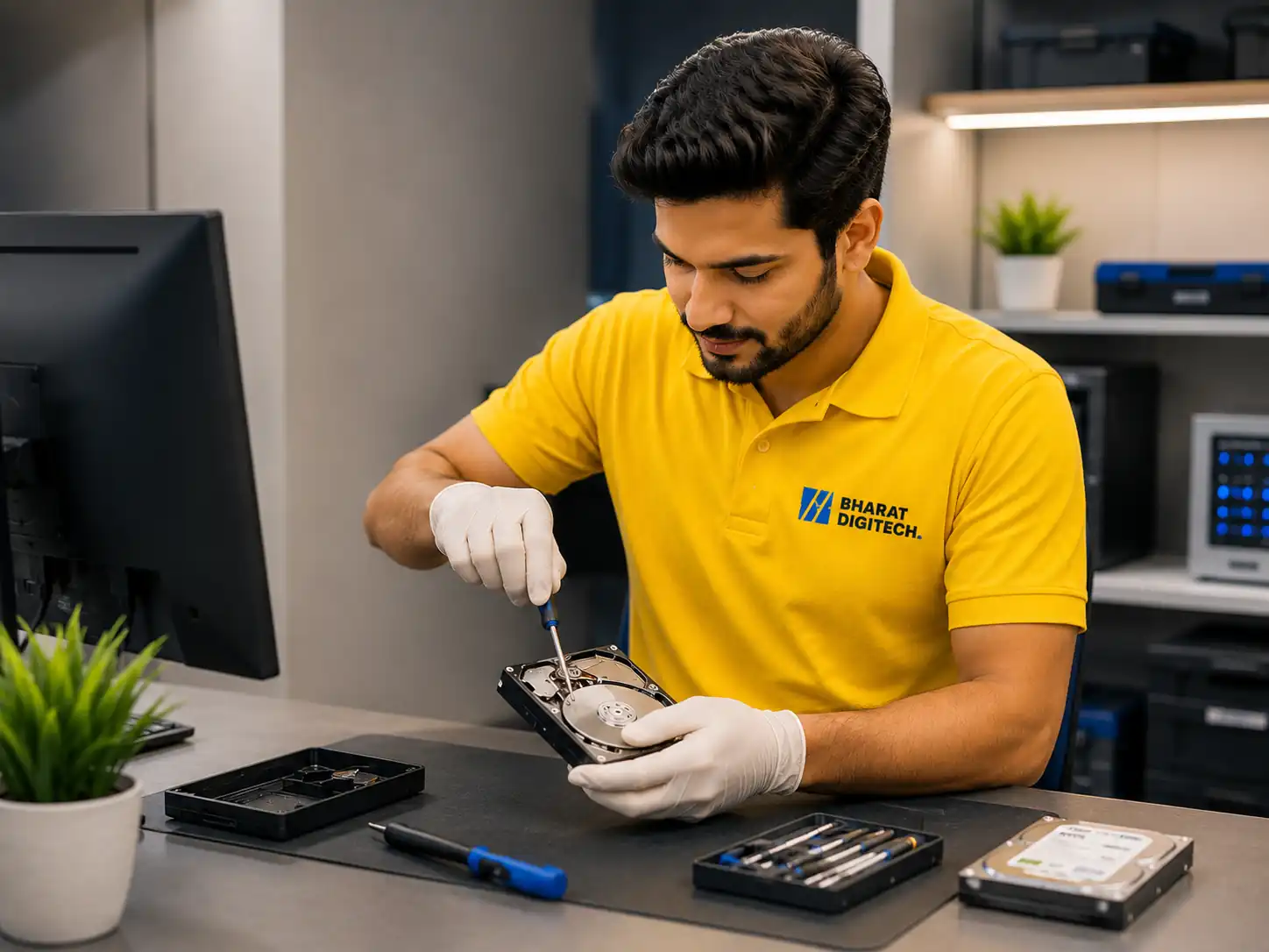 Harddisk Data Recovery support by Bharat Digitech